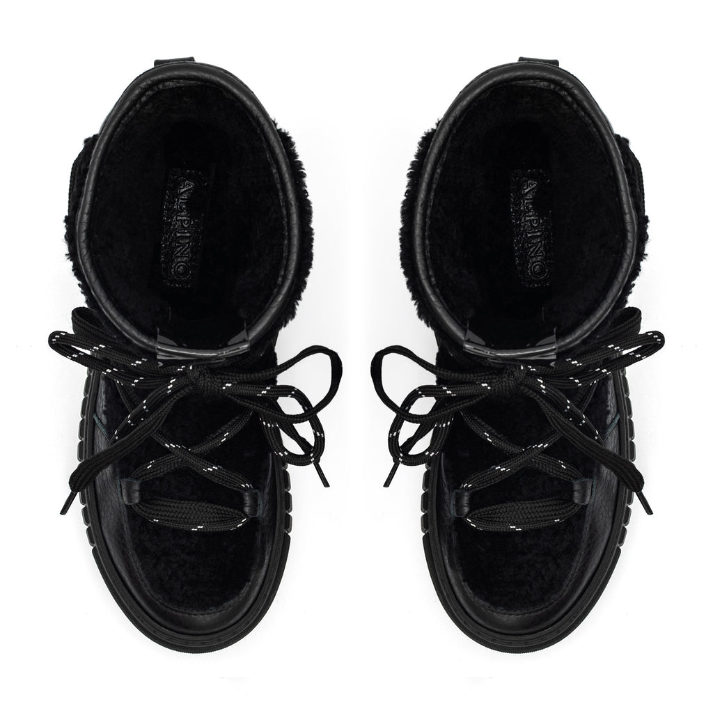 Noir Urban Shearling Boot